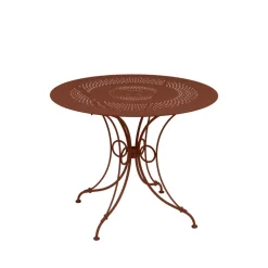 Utebord·Trädgårdsbord|Trädgårdsbord-Fermob 1900 bord Ø96 cm, Red ochre
