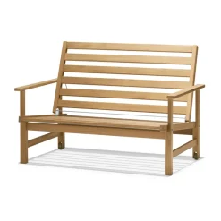 Trädgårdssoffor & Trädgårdsbänkar|Balkongmöbler·Balkongsoffor-Fri Form 08 soffa, Teak, 2-sits