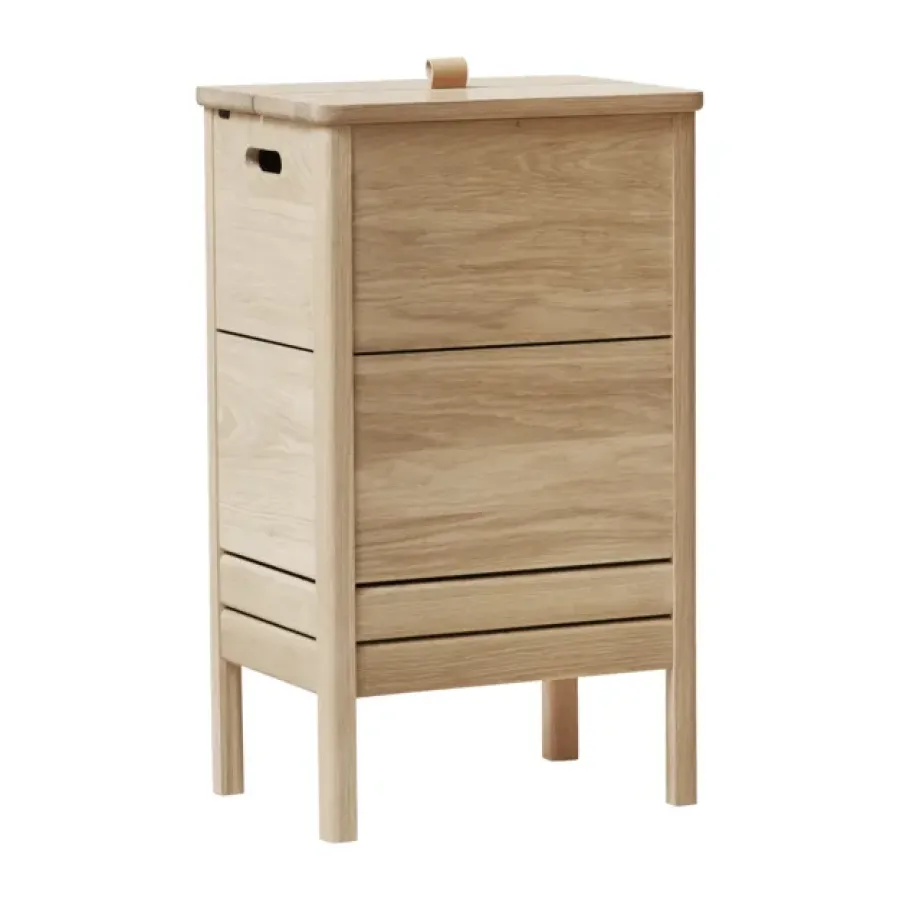 Tvättkorgar-Form & Refine A Line tvättkorg, Vit ek