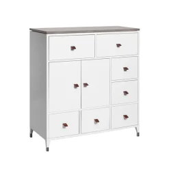 Abisko skänk, vit, toppskiva i betong^Mavis Discount