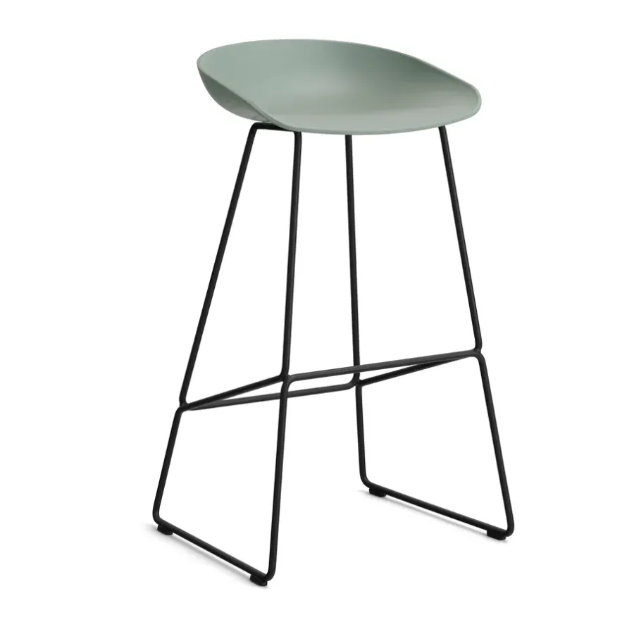 About a Stool 38 High barstol 2.0, Fall green-svart stålstativ^HAY Online