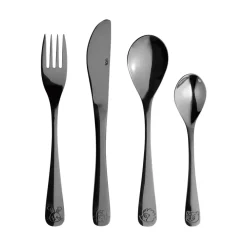 Barnbestick|Barnserviser-Aida barnbestick 4 delar, Black