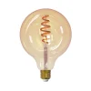 Övriga Lamptillbehör|Ljuskällor-Airam Smarta Hem Filament LED-glob ljuskälla, amber, 125mm, spiral e27, 6w