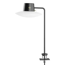 Skrivbordslampor-Louis Poulsen AJ Oxford skrivbordslampa 41 cm svart stift, Opalglas