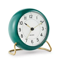 Bordsklockor-Arne Jacobsen Clocks AJ Station bordsklocka grön, grön