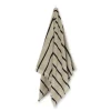 Badlakan-Ferm Living Alee handduk 70x140 cm, Sand-black