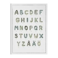 Posters-Kunskapstavlan® Alfabetet akvarell poster, 50x70 cm