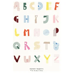 Alphabet Spaghetti ENG Multi-colour poster, 50x70 cm^Paper Collective Discount
