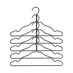 Klädställningar & Galgar|Klädställningar & Galgar-Nomess Copenhagen Alu galge 5-pack, svart