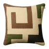 Kuddfodral-Chhatwal & Jonsson Aman kuddfodral 50x50 cm, Taupe-cactus green-brown