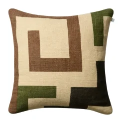 Kuddfodral-Chhatwal & Jonsson Aman kuddfodral 50x50 cm, Taupe-cactus green-brown