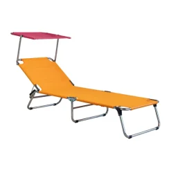 Sittmöbler·Solstolar & Solsängar|Solstolar & Solsängar-Fiam Amigo Top Pop solsäng, Orange-fuschia