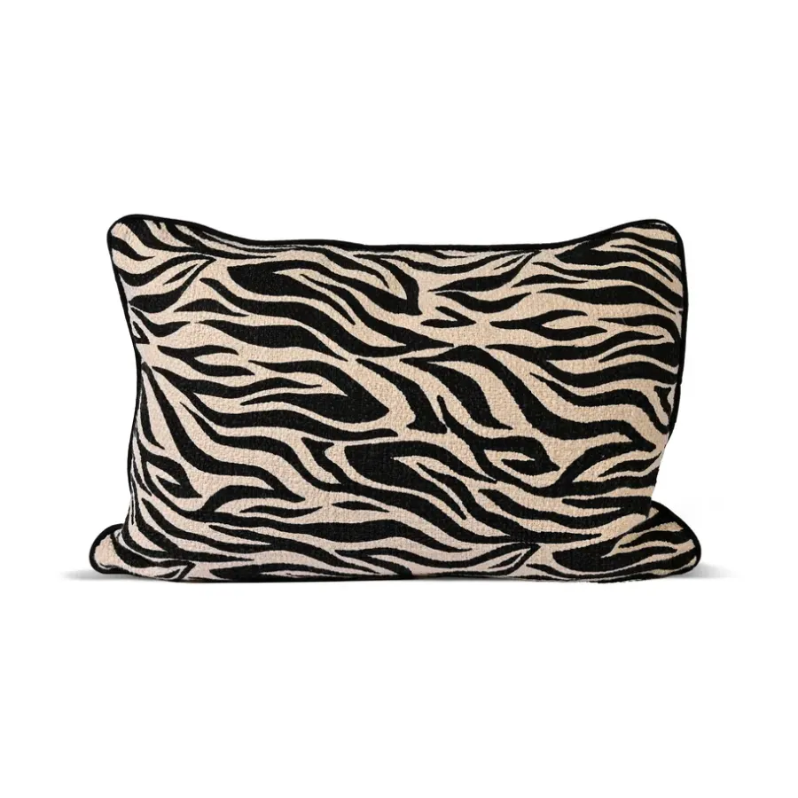Anima kudde L 40x60 cm, Zebra-svart^Byon Online