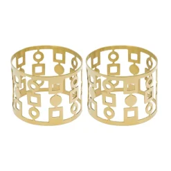 Servettringar & Servettställ-Hilke Collection Anima servettring 2-pack, Mässing