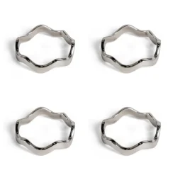 Anna servettring 4-pack, Silver^Sagaform Clearance
