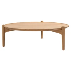 Aria soffbord, Ek, Ø90x30 cm^Design House Stockholm Hot