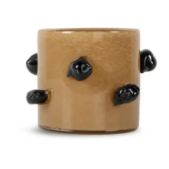 Arlo ljuslykta XS Ø10 cm, Beige-svart^Byon New