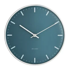 Väggklockor-Arne Jacobsen Clocks Arne Jacobsen City Hall klocka, Blå, Ø21 cm