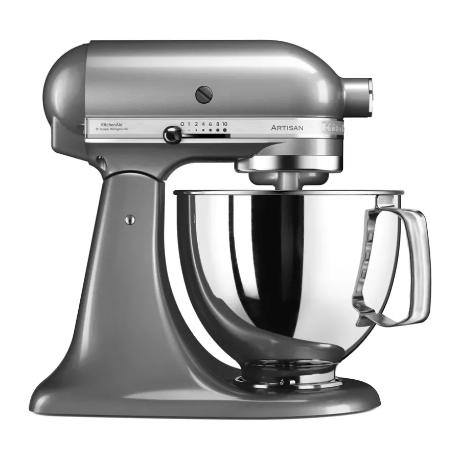 Köksassistenter & Köksmaskiner-KitchenAid Artisan 5KSM125 köksmaskin 4,8 L, Contour silver