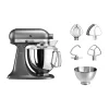 Artisan 5KSM175 köksmaskin med extra tillbehör 4,8 L, Medallion silver^KitchenAid Outlet
