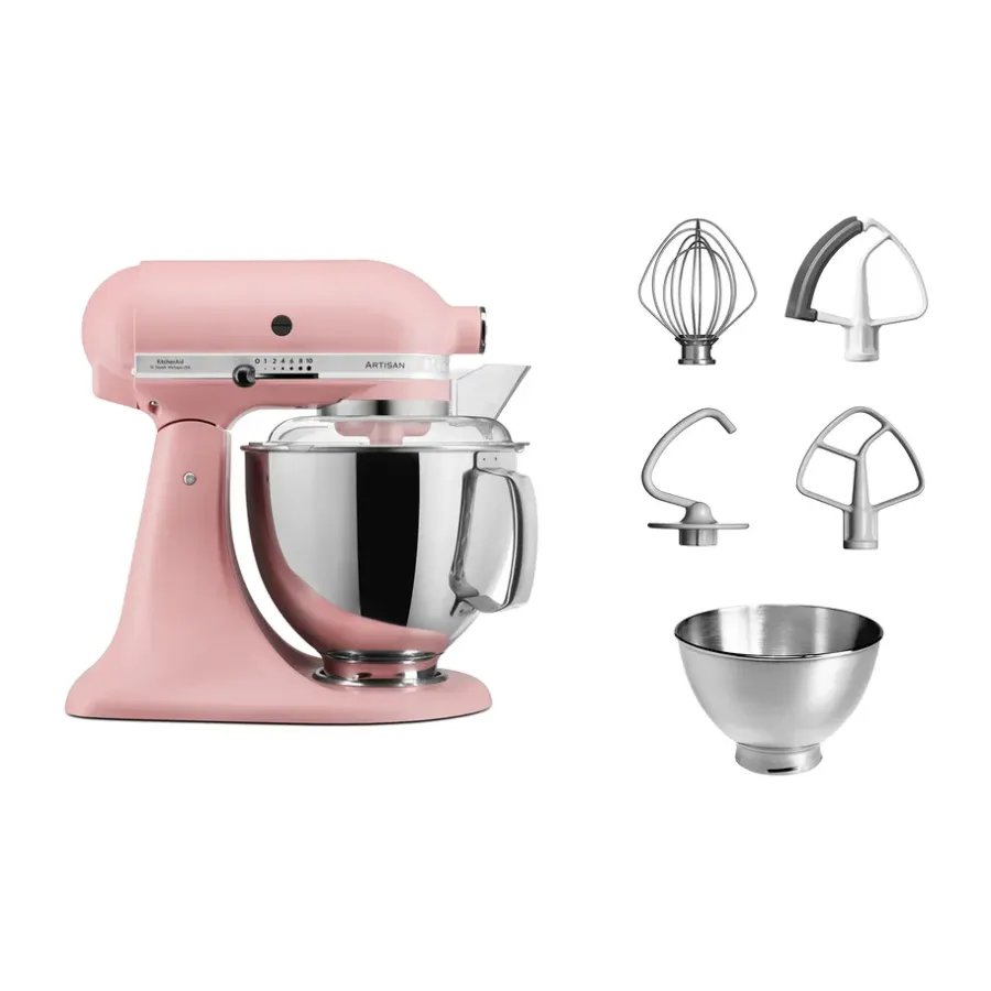 Köksassistenter & Köksmaskiner-KitchenAid Artisan 5KSM175 köksmaskin med extra tillbehör 4,8 L, Dried rose