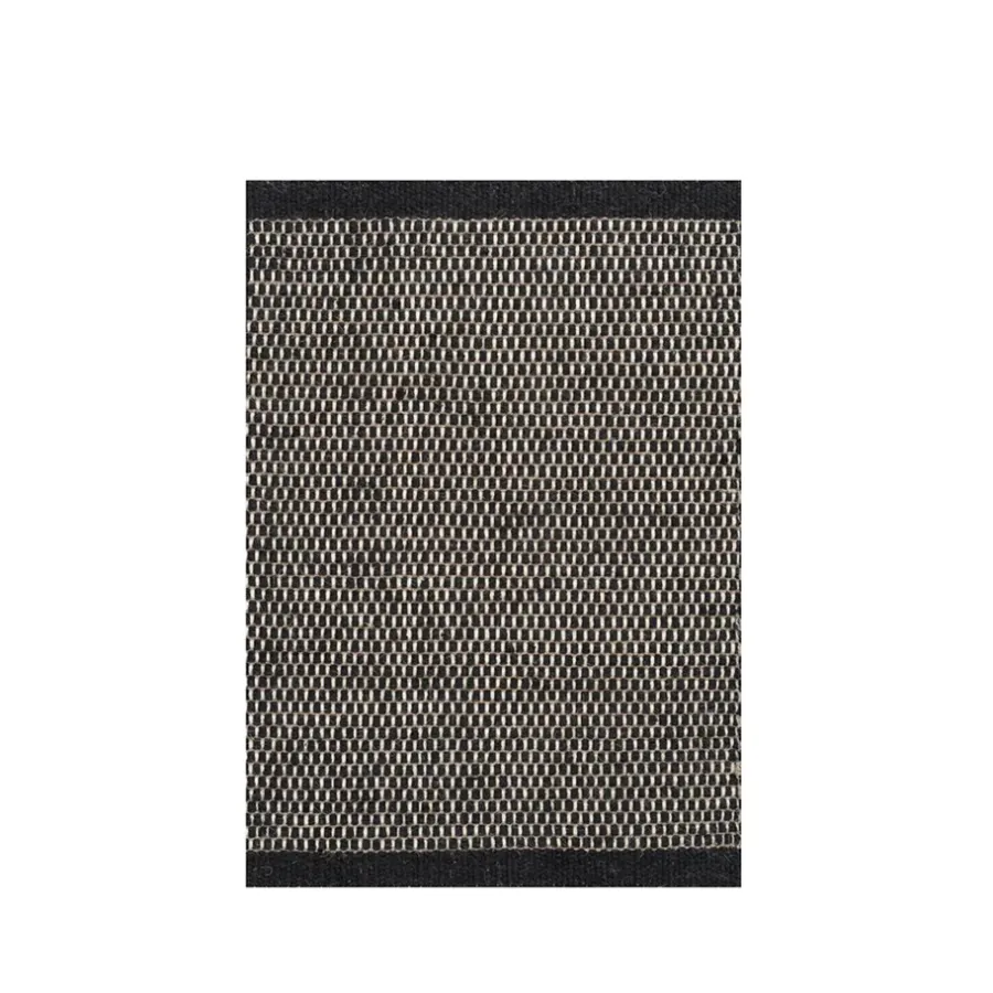 Bomulls- & Trasmattor-Linie Design Asko matta, Black, 170x240 cm