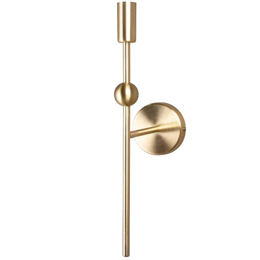 Astrid vägglampa, Borstad mässing^Globen Lighting New