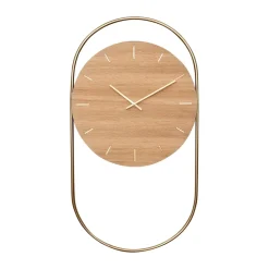 A-Wall väggklocka 41x76 cm, Oak-brass^Andersen Furniture Hot