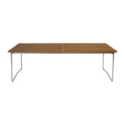 B31 matbord, 230x92 cm, Obehandlad teak- varmförzinkad stativ^Grythyttan Stålmöbler Discount