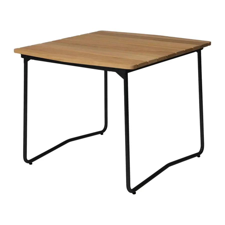 B31 matbord, 92x84 cm, Oljad ek-svart^Grythyttan Stålmöbler Best