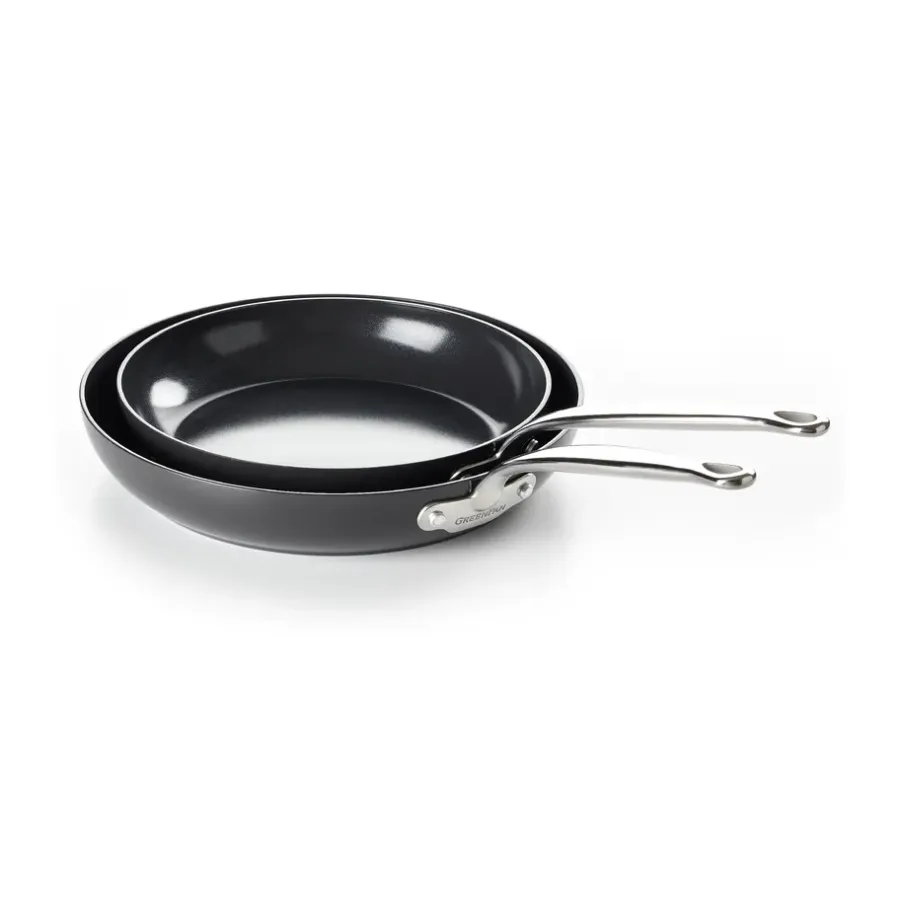 Grytset & Kastrullset|Stekpannor-GreenPan Barcelona stekpanneset, 24 + 28 cm