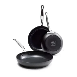 Grytset & Kastrullset-GreenPan Barcelona stekpanneset 3 delar, Svart