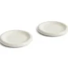 Barro tallrik, Off-white, Ø18 cm 2-pack^HAY