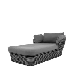 Trädgårdssoffor & Trädgårdsbänkar-Cane-line Basket dagbädd, Grey, weave