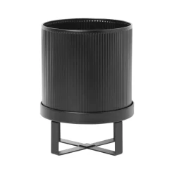 Trädgårdsdetaljer & Tillbehör|Trädgårdsdetaljer & Tillbehör·Utekrukor-Ferm Living Bau kruka small Ø18 cm, Svart