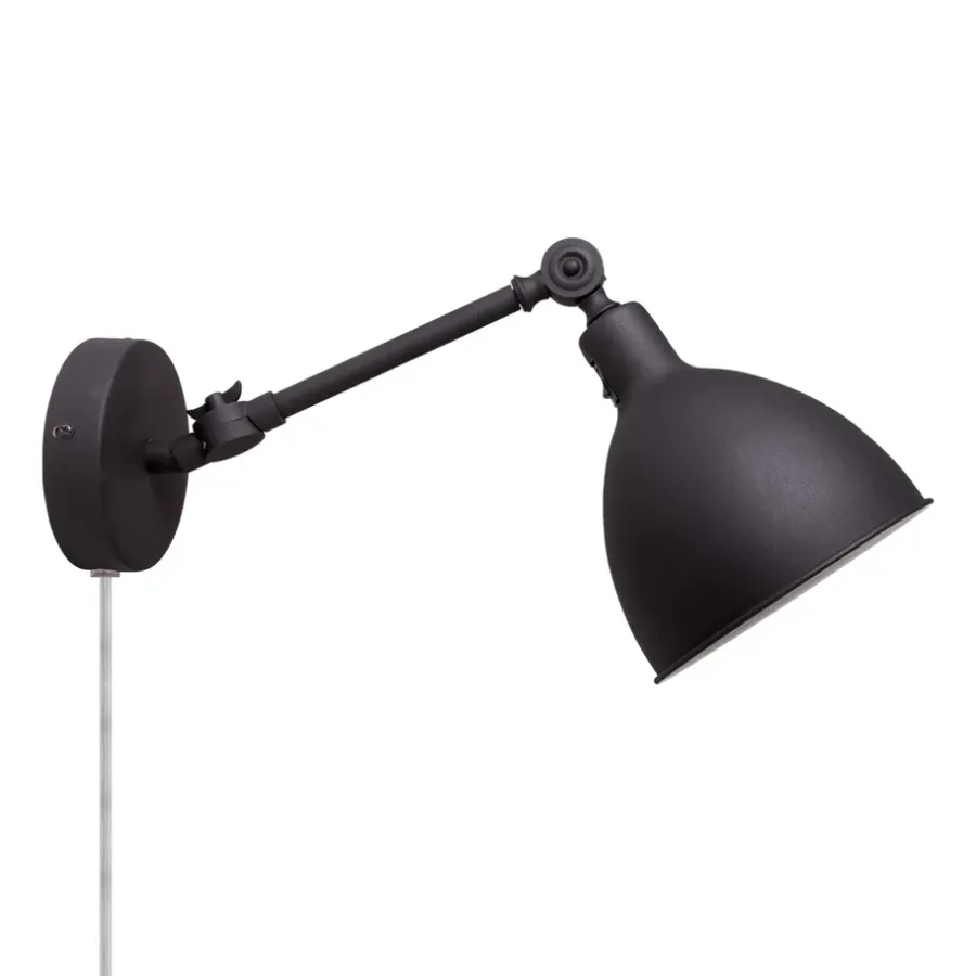 Sänglampor-By Rydéns Bazar mini vägglampa, Sandsvart