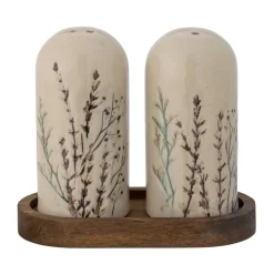 Salt- & Pepparkvarnar|Saltkar & Pepparkar-Bloomingville Bea salt & pepparkar 2 delar, Natur