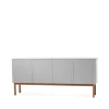 Beam sideboard, ljusgrå, stativ i oljad ek^A2 New