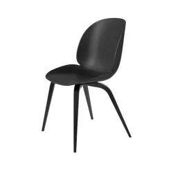 Stolar-GUBI Beetle stol, Black, svartbetsat bokstativ
