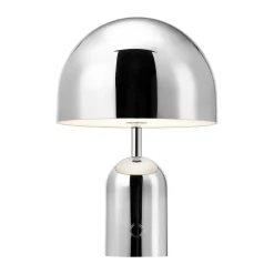 Portabla Lampor-Tom Dixon Bell Portabel LED bordslampa 28 cm, Silver