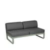 Balkongmöbler·Balkongsoffor|Balkongsoffor-Fermob Bellevie Central modulsoffa, 2-sits cactus, graphite grey dyna