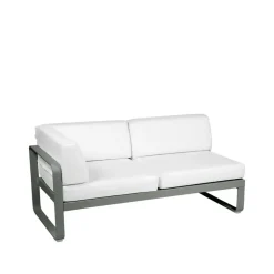 Bellevie Corner modulsoffa, 2-sits rosemary, offwhite dyna, vänster^Fermob