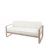 Balkongmöbler·Balkongsoffor|Balkongsoffor-Fermob Bellevie 2-sits soffa, Nutmeg, off-white dyna