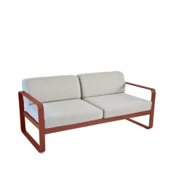 Bellevie 2-sits soffa, Red ochre, flannel grey dyna^Fermob Discount