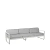 Balkongmöbler·Balkongsoffor|Balkongsoffor-Fermob Bellevie soffa, 3-sits clay grey, flannel grey dyna