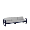 Bellevie soffa, 3-sits deep blue, flannel grey dyna^Fermob
