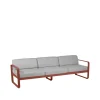 Bellevie soffa, 3-sits red ochre, flannel grey dyna^Fermob Clearance