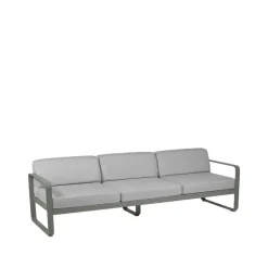 Bellevie soffa, 3-sits rosemary, flannel grey dyna^Fermob New
