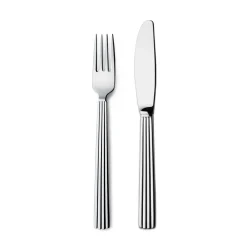 Bestickset-Georg Jensen Bernadotte dessertbestick, 8 delar