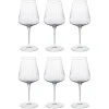 Bernadotte rödvinsglas 6-pack, Kristallin^Georg Jensen Clearance